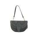 Woman suede leather shoulder bag 100% made italy - VC39843