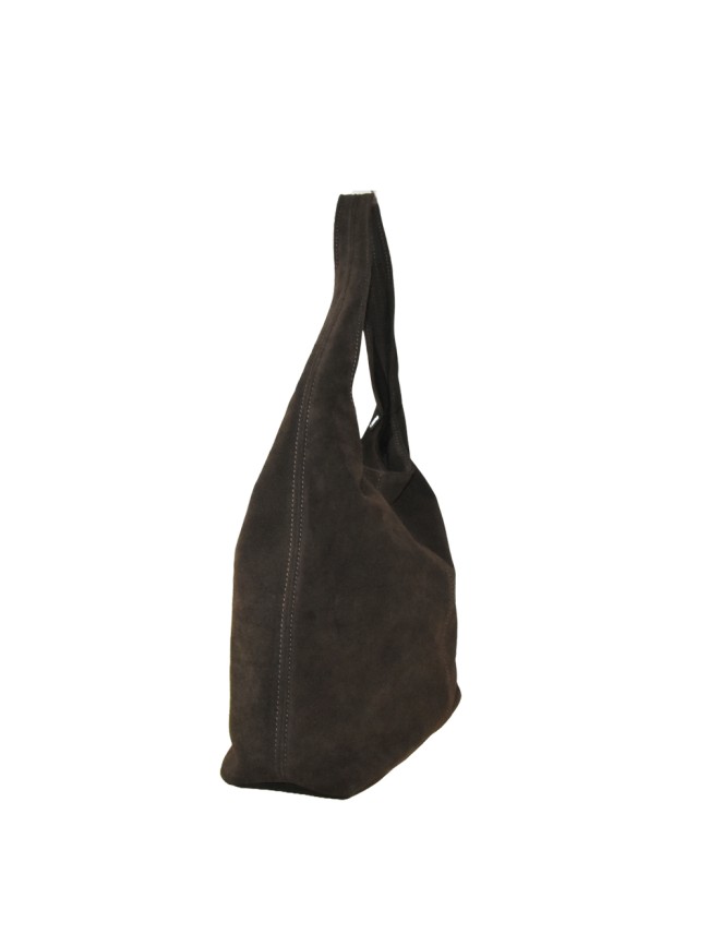 Borsa a spalla in pelle camoscio 100%...