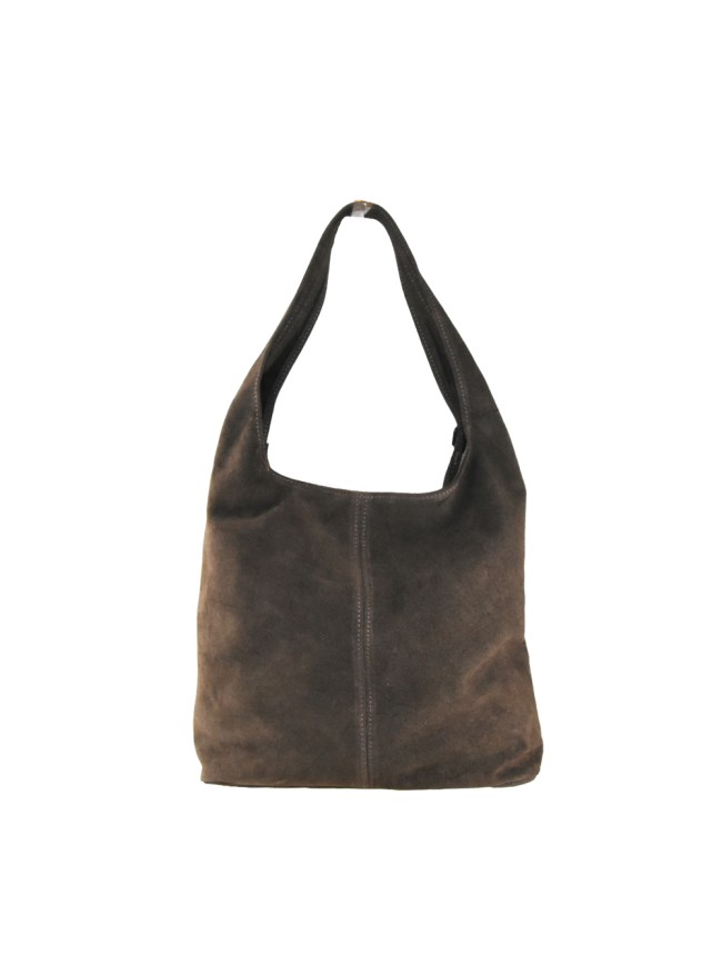 Borsa a spalla in pelle camoscio 100%...