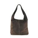 Woman suede leather shoulder bag 100% made italy - FS20822