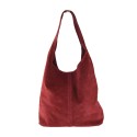 Woman suede leather shoulder bag 100% made italy - FS20822