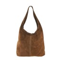 Woman suede leather shoulder bag 100% made italy - FS20822