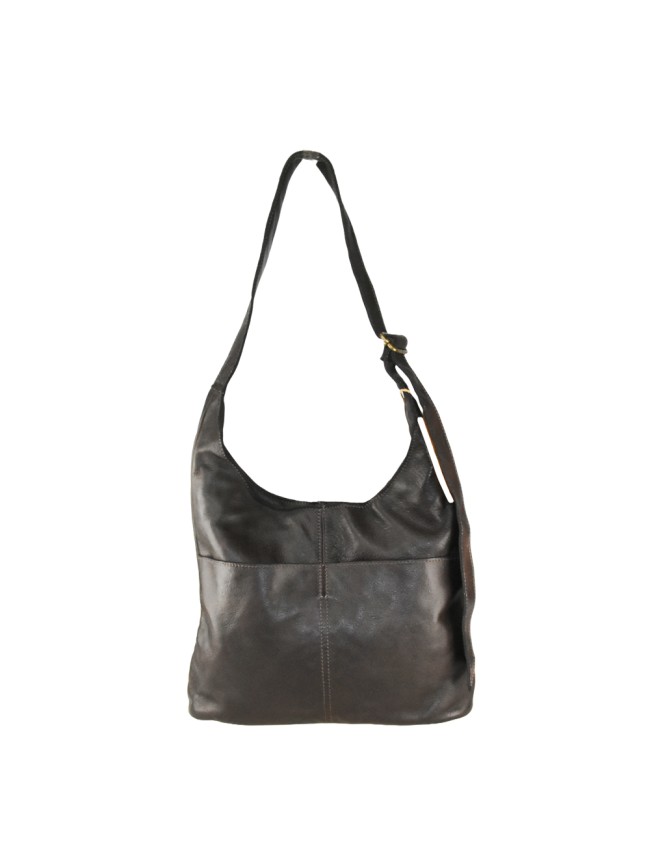 Woman vintage leather shoulder bag -...