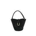 Woman sued leather bucket shoulder bag - BS25827