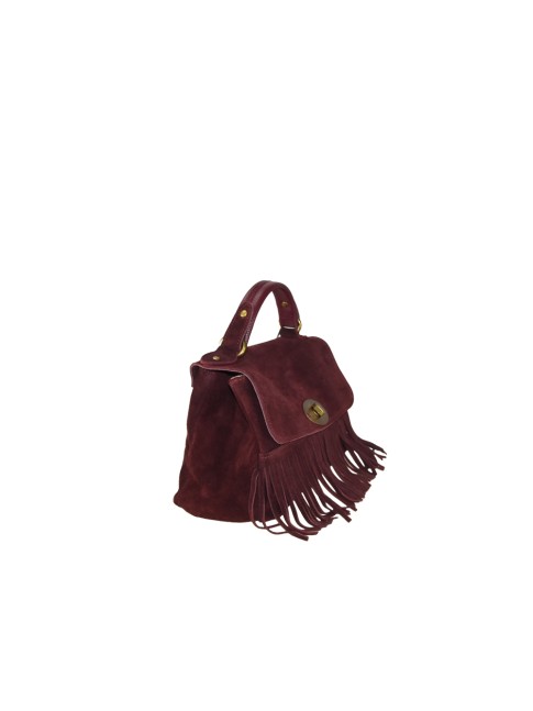 Suede leather hand bag with... 2