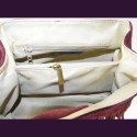 Borsa a mano in pelle camoscio frange con tracolla - PF32835