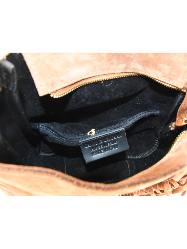 Woman leather shoulder bag with...