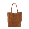 Borsa shopping donna in pelle camoscio - FC20822