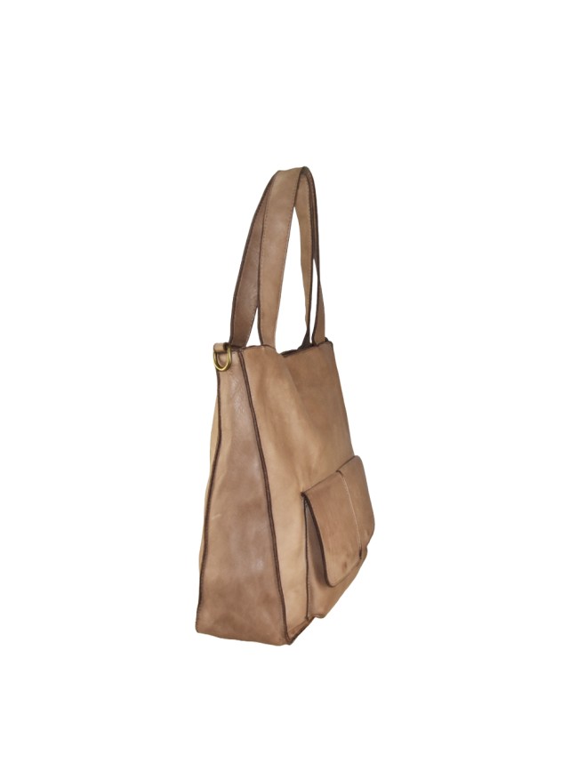 Woman vintage leather shoulder bag -...