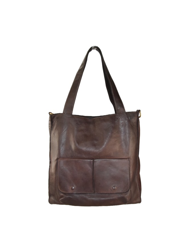 Woman vintage leather shoulder bag -...