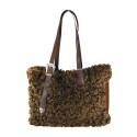 Borsa a spalla donna in ecopelle & teddy - BO262