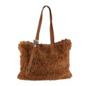 Borsa a spalla donna in ecopelle & teddy - BO262