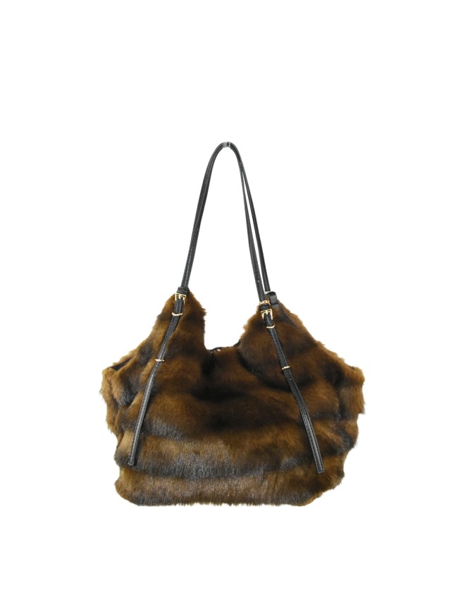 Borsa donna a spalla in ecopelliccia...