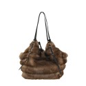 Woman synthetic fur shoulder bag - BO234
