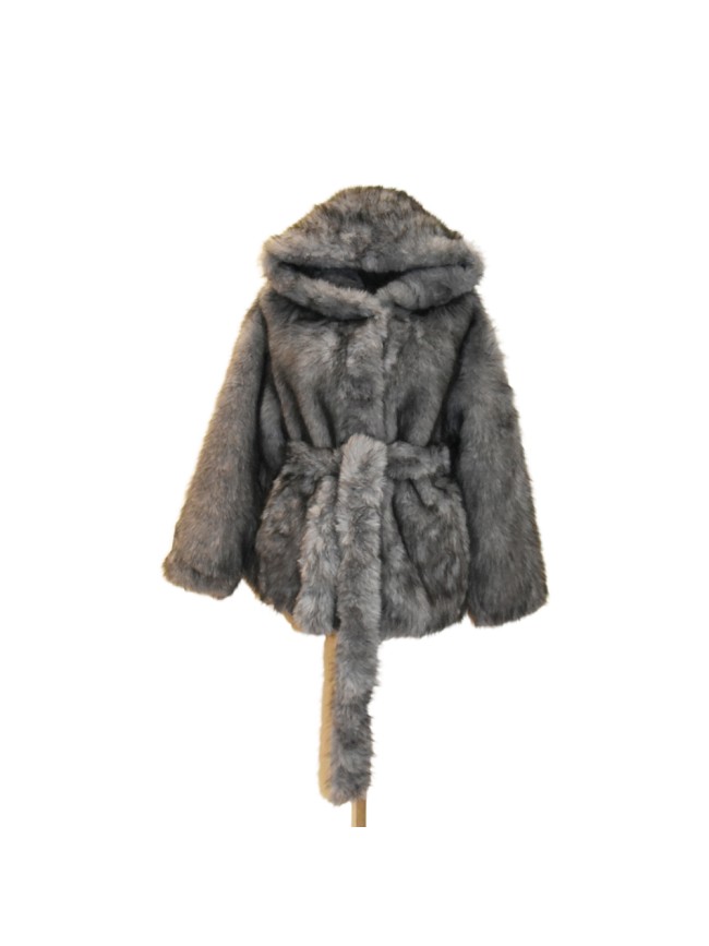 Synthetic fur jacket mink effect - 0568