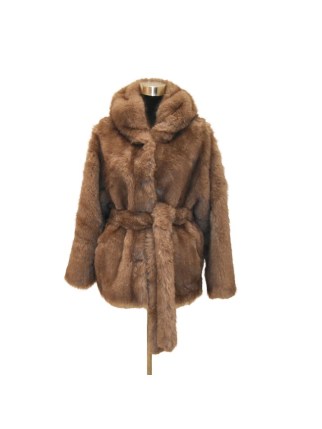 Synthetic fur jacket mink effect - 0568