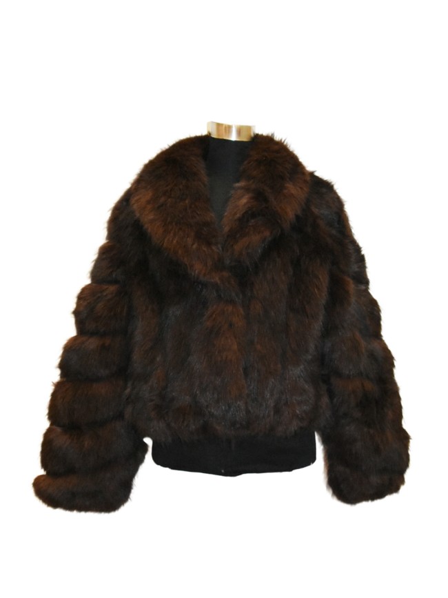 Synthetic fur jacket - 0550