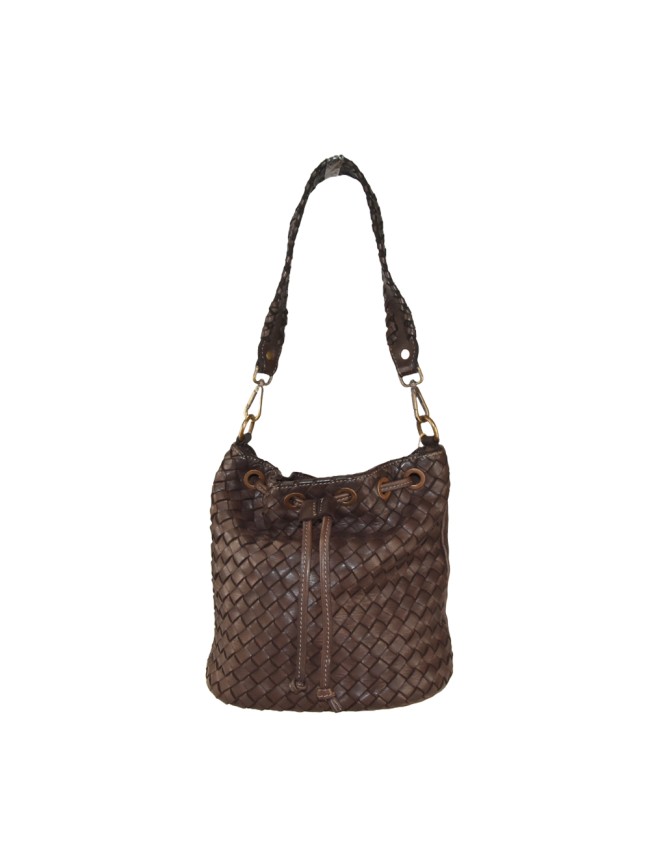 Woman vintage leather shoulder bag - GC48853