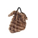 Woman synthetic fur shoulder bag - BO235