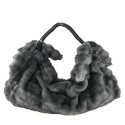 Borsa donna a spalla in ecopelliccia con tracolla - BO235