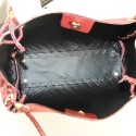 Borsa a spalla in pelle intrecciato con tracolla - BK49854