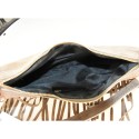 Woman suede leather shoulder bag with fringes - FG29832