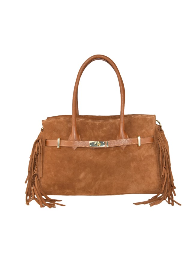 Borsa a mano in pelle con tracolla - HF45850