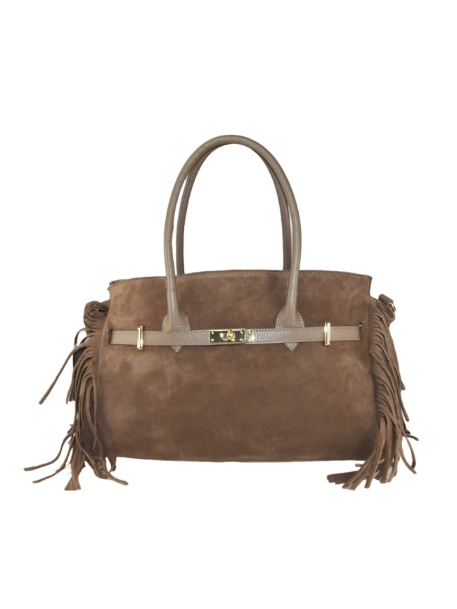 Borsa a mano in pelle con tracolla - HF45850