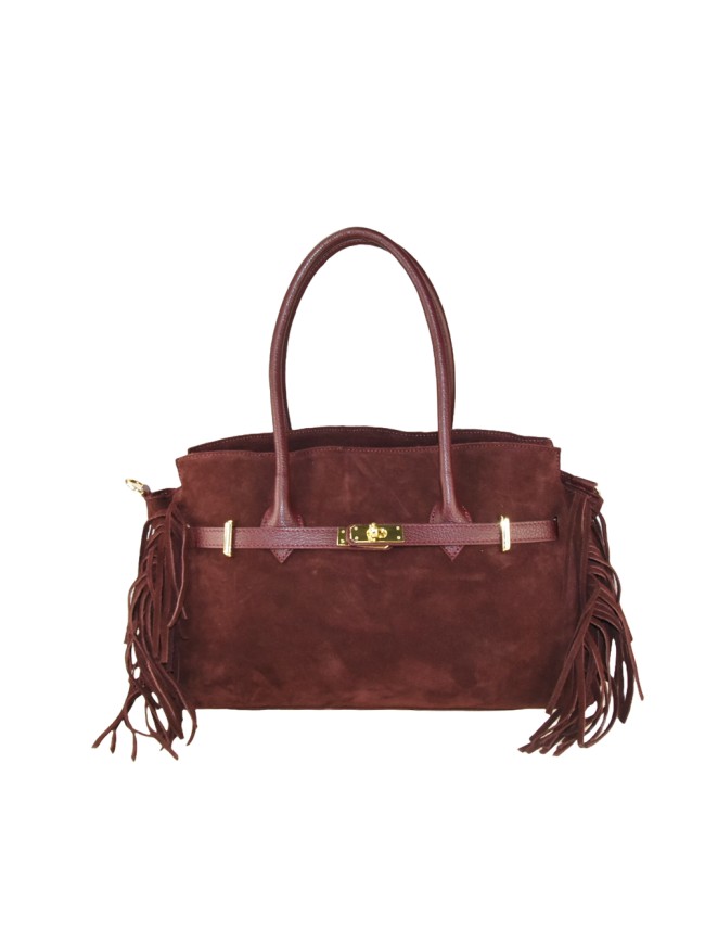 Borsa a mano in pelle con tracolla - HF45850