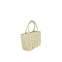 Embossed leather handbag with shoulder strap - SX34837