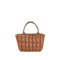 Embossed leather handbag with shoulder strap - SX34837