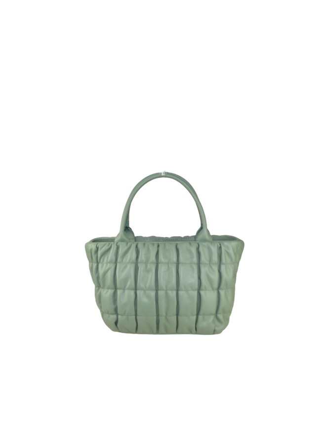 Borsa a mano in pelle trapuntato con tracolla - SX34837