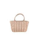 Embossed leather handbag with shoulder strap - SX34837