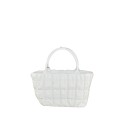 Embossed leather handbag with shoulder strap - SX34837