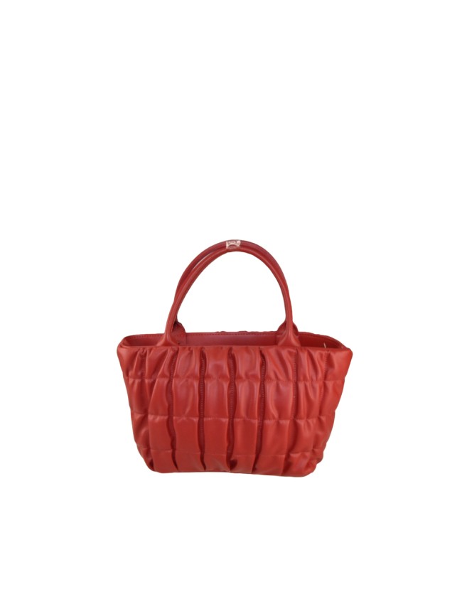 Borsa a mano in pelle trapuntato con tracolla - SX34837