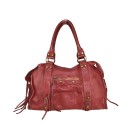 Borsa donna a spalla in vera pelle vintage - BA58864