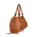 Woman vintage leather shoulder bag - BA58864