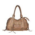 Borsa donna a spalla in vera pelle vintage - BA58864
