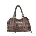Borsa donna a spalla in vera pelle vintage - BA58864
