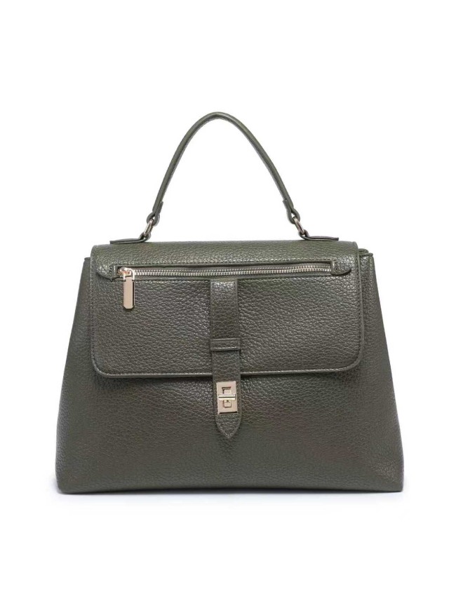 Borsa donna a mano in similpelle con tracolla - 52067