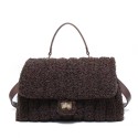 Borsa a mano donna in ecopelliccia teddy - 52072