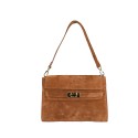 Borsa a spalla in pelle camoscio 100% made italy - LB42846