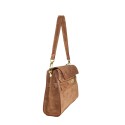 Borsa a spalla in pelle camoscio 100% made italy - LB42846