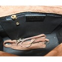 Borsa a spalla in pelle camoscio 100% made italy - LB42846