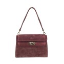 Borsa a spalla in pelle camoscio 100% made italy - LB42846