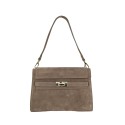 Borsa a spalla in pelle camoscio 100% made italy - LB42846