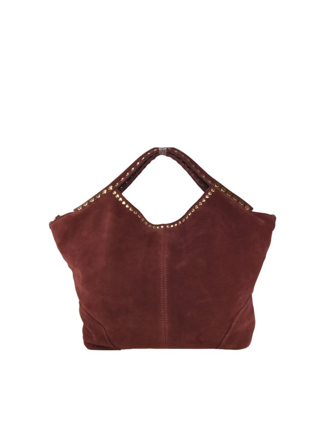 Suede leather hand bag with shoulder... Suede leather hand bag with shoulder...