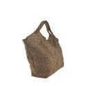 Suede leather hand bag with shoulder strap - GK39843
