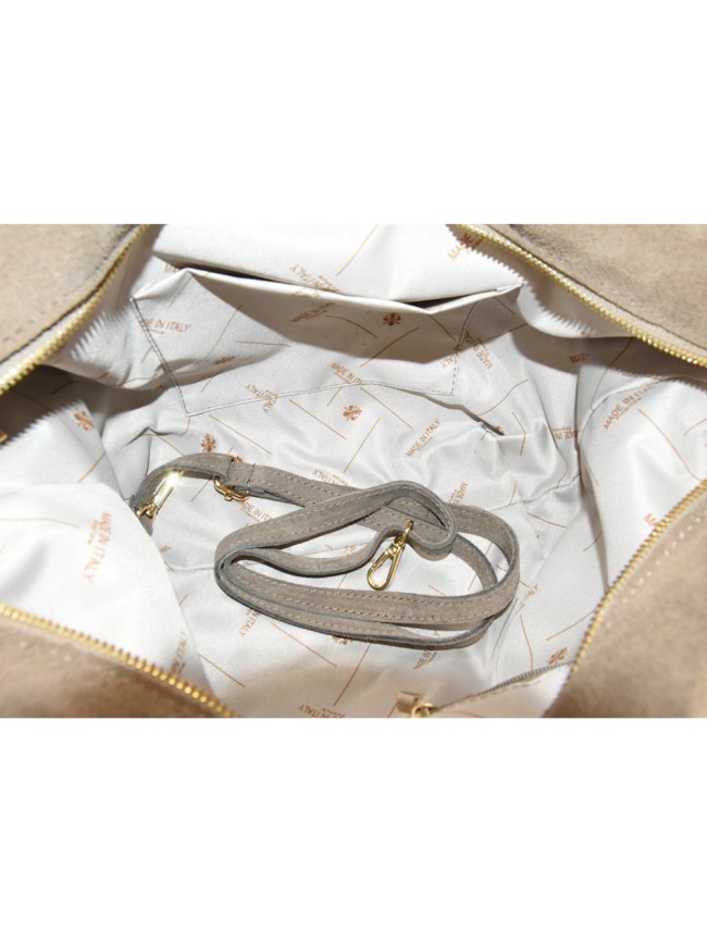 Suede leather hand bag with shoulder... Suede leather hand bag with shoulder...