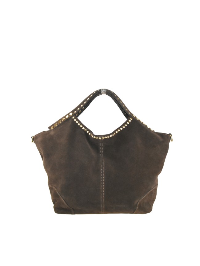 Suede leather hand bag with shoulder... Suede leather hand bag with shoulder...